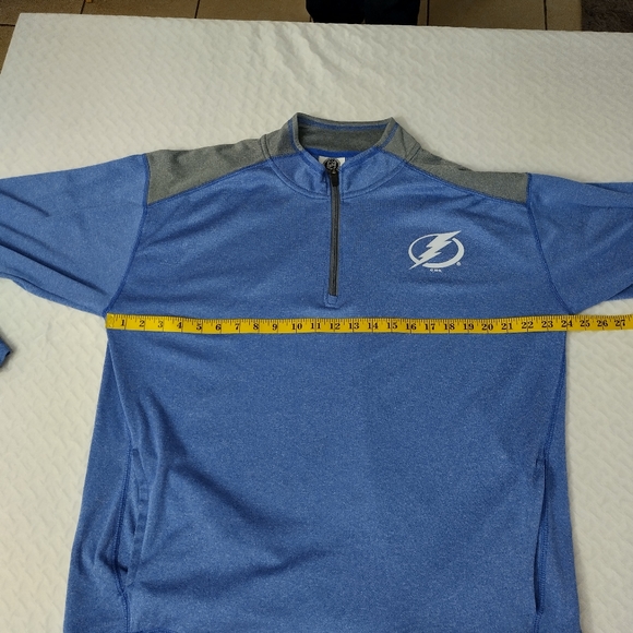 National Hockey League Tampa Bay Lightning Mens XL Blue Black Jersey - Picture 4 of 12